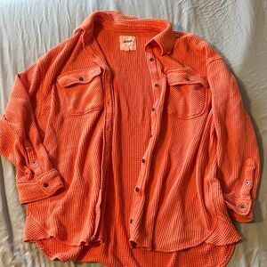 Aerie pink cover up top